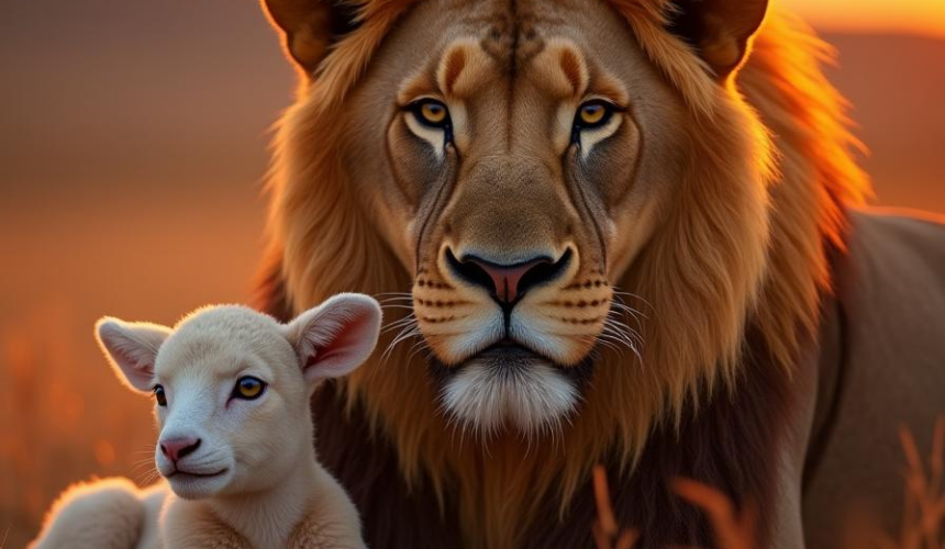 Lion shall lie down with the lamb